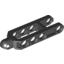 Набор LEGO Technic Steering Arm 6.5 x 2 with Towball Socket Rounded, Chamfered, Черный