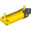 Набор LEGO Pneumatic Cylinder with 2 Inlets and Rounded End Medium (48mm), Желтый