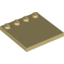 Набор LEGO Tile Special 4 x 4 with Studs on Edge, Tan