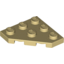 Набор LEGO Wedge Plate 3 x 3 Cut Corner, Tan