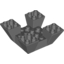 Набор LEGO Slope Inverted 65Г‚В° 6 x 6 x 2 Quad with Cutouts, Темный сине-серый