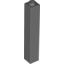 Набор LEGO Brick 1 x 1 x 5 with Solid Stud, Темный сине-серый