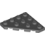 Набор LEGO Wedge Plate 4 x 4 Cut Corner, Темный сине-серый