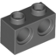 Набор LEGO Technic Brick 1 x 2 [2 Holes], Темный сине-серый