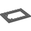 Набор LEGO Plate Special 6 x 8 Trap Door Frame Horizontal, Темный сине-серый