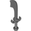 Набор LEGO Minifig Sword - Scimitar, Темный сине-серый