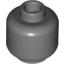 Набор LEGO Minifig Head Plain [Blocked Open Stud], Темный сине-серый