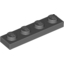 Набор LEGO Plate 1 x 4, Темный сине-серый