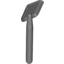 Набор LEGO Minifig Shovel [Round Stem End], Темный сине-серый