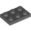 Набор LEGO Plate 2 x 3, Темный сине-серый