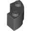 Набор LEGO Brick Round Corner 2 x 2 Macaroni with Stud Notch, Темный сине-серый