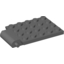 Набор LEGO Plate Special 4 x 5 with Trap Door Hinge, Темный сине-серый