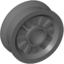 Набор LEGO Wheel Spoked 2 x 2 with Pin Hole, Темный сине-серый