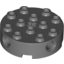 Набор LEGO Brick Round 4 x 4 with Holes, Темный сине-серый