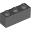 Набор LEGO Brick 1 x 3, Темный сине-серый
