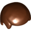 Набор LEGO Minifig Hair Male, Красно-коричневый
