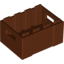 Набор LEGO Container - Crate with Handholds, Красно-коричневый