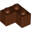 Набор LEGO Brick 2 x 2 Corner, Красно-коричневый