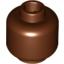 Набор LEGO Minifig Head Plain [Blocked Open Stud], Красно-коричневый