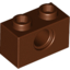 Набор LEGO Technic Brick 1 x 2 [1 Hole], Красно-коричневый
