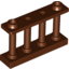Набор LEGO Fence Spindled 1 x 4 x 2 [2 Top Studs], Красно-коричневый