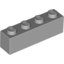 Набор LEGO Brick 1 x 4, Светлый сине-серый