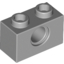 Набор LEGO Technic Brick 1 x 2 [1 Hole], Светлый сине-серый
