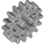 Набор LEGO Technic Gear 16 Tooth with Round Holes [Old Style], Светлый сине-серый