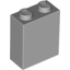 Набор LEGO Brick 1 x 2 x 2 with Inside Axle Holder, Светлый сине-серый