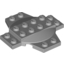 Набор LEGO Plate Special 6 x 6 x 2/3 Cross with Dome, Светлый сине-серый