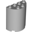 Набор LEGO Cylinder Half 2 x 4 x 4, Светлый сине-серый