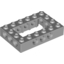 Набор LEGO Technic Brick 4 x 6 Open Center, Светлый сине-серый