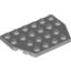 Набор LEGO Wedge Plate 4 x 6 Cut Corners, Светлый сине-серый