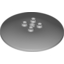 Набор LEGO Dish 6 x 6 Inverted (Radar) [Hollow Studs], Светлый сине-серый