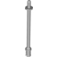 Набор LEGO Bar 8L - Two Stop Rings / One  Pin, Technic Figure Ski Pole [Rounded End], Светлый сине-серый