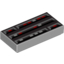 Набор LEGO Tile 1 x 2 with Stylised Computer Console Print, Светлый сине-серый