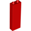 Набор LEGO Brick 1 x 2 x 5 with Blocked Open Studs, Красный