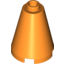 Набор LEGO Cone 2 x 2 x 2 [Completely Open Stud], Оранжевый