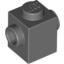 Набор LEGO Brick Special 1 x 1 with Studs on 2 Sides, Темный сине-серый