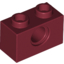 Набор LEGO Technic Brick 1 x 2 [1 Hole], Темно-красный