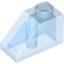 Набор LEGO Slope 45В° 2 x 1, Trans-Medium Blue