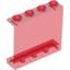 Набор LEGO Panel 1 x 4 x 3 [Hollow Studs], Прозрачный красный