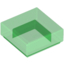 Набор LEGO Tile 1 x 1 with Groove, Прозрачный зеленый