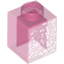 Набор LEGO Brick 1 x 1, Glitter Trans-Dark Pink