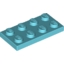 Набор LEGO Plate 2 x 4, Небесно-голубой