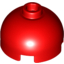 Набор LEGO Brick, Round 2 x 2 Dome Top - Hollow Stud with Bottom Axle Holder x Shape + Orientation, Красный