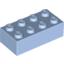 Набор LEGO Brick 2 x 4, Bright Light Blue