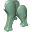 Набор LEGO Dinosaur Legs Short, Sand Green