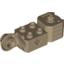 Набор LEGO Technic Brick Special 2 x 2 with Axle Hole, Rotation Joint Ball Half [Vertical Side], Vertical Axle Hole End, Dark Tan