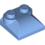 Набор LEGO Brick Curved 2 x 2 x 2/3 Two Studs, Curved Slope End, Medium Blue